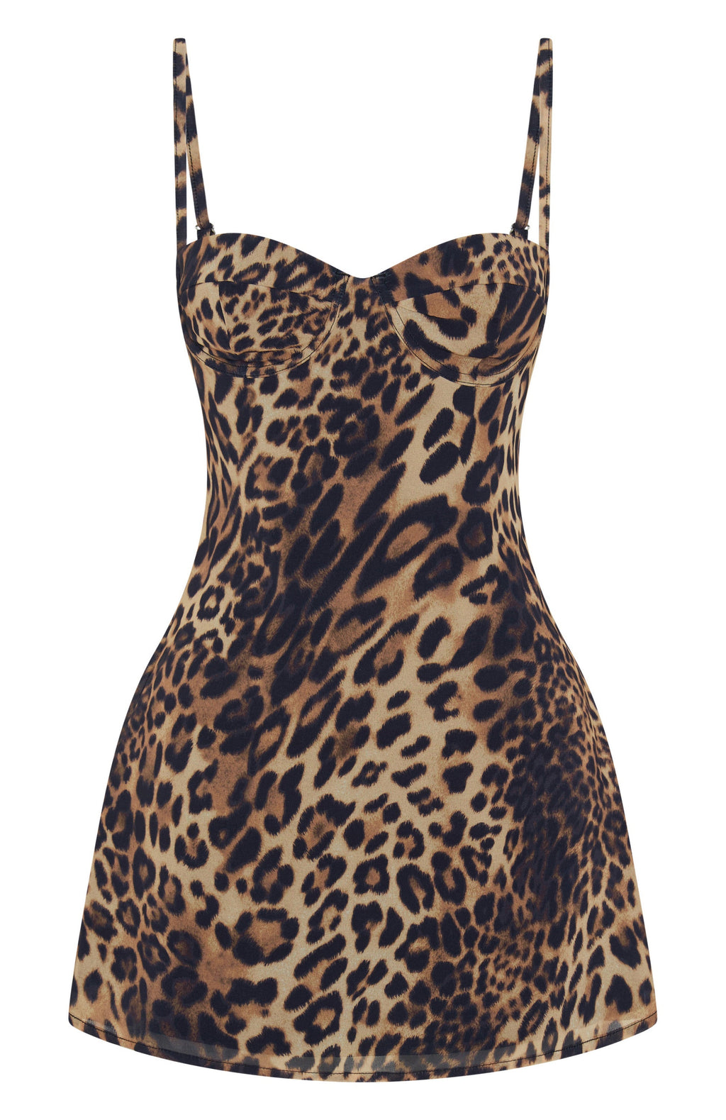 White Fox In The Back Of My Mind Mini Dress Leopard