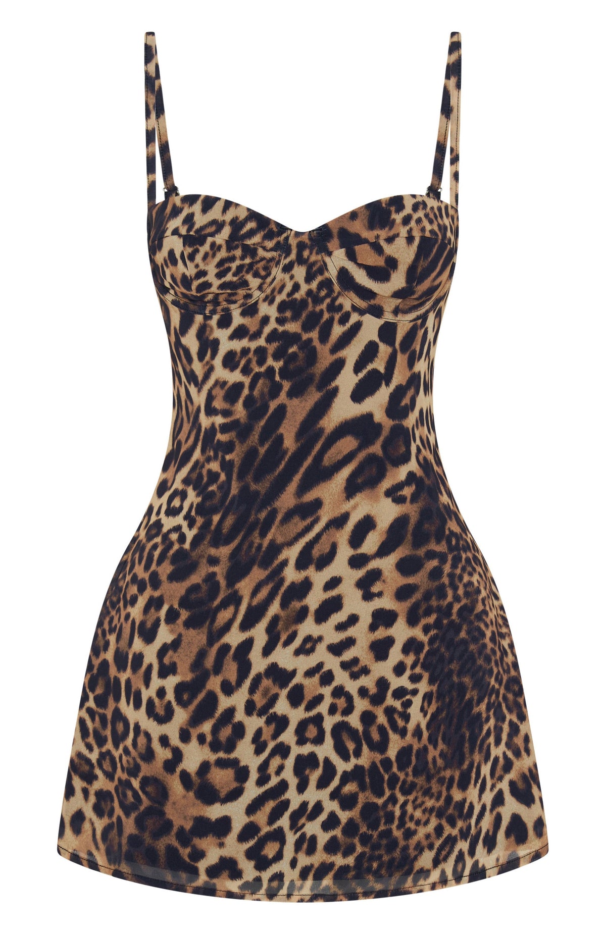 White Fox In The Back Of My Mind Mini Dress Leopard