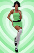 White Fox Sugar, Spice And Everything Nice Mini Dress Green