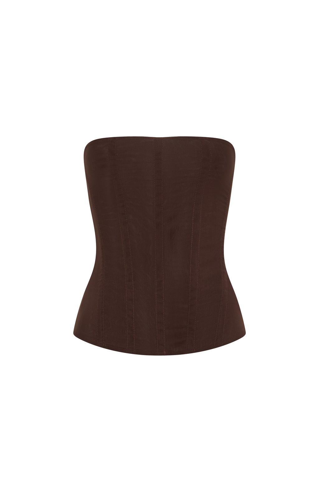 White Fox Tell Me A Secret Strapless Bustier Chocolate
