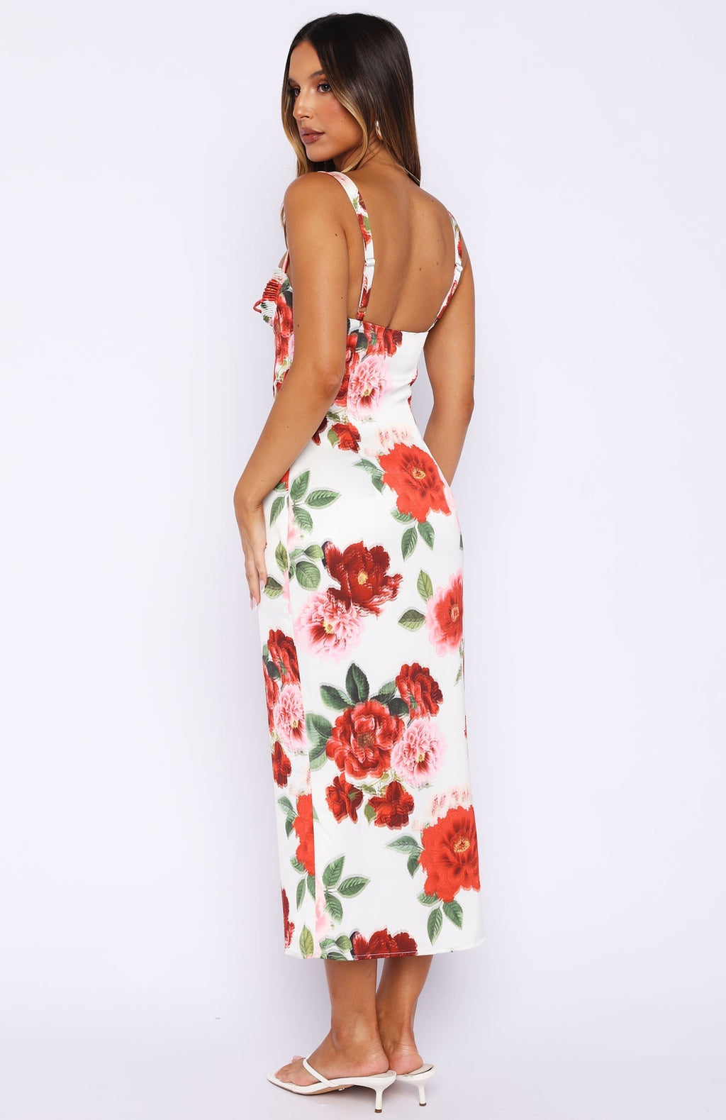 White Fox All Yours Midi Dress Heirloom Bloom