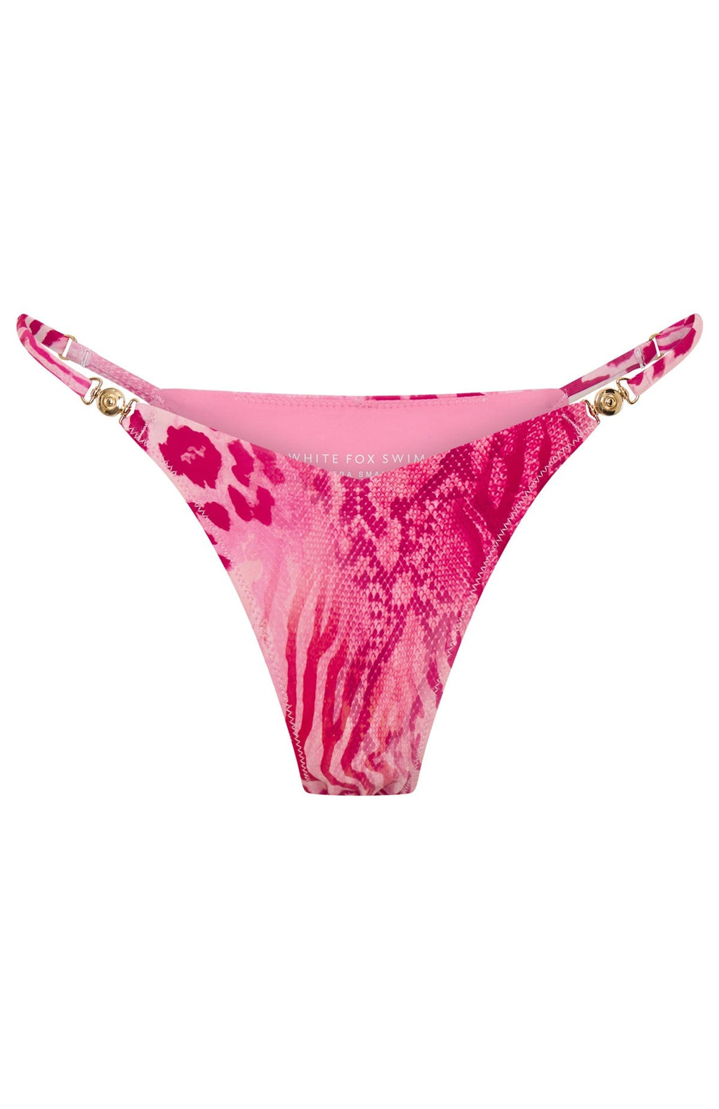 White Fox Kellis Bikini Bottoms Berry Leopard