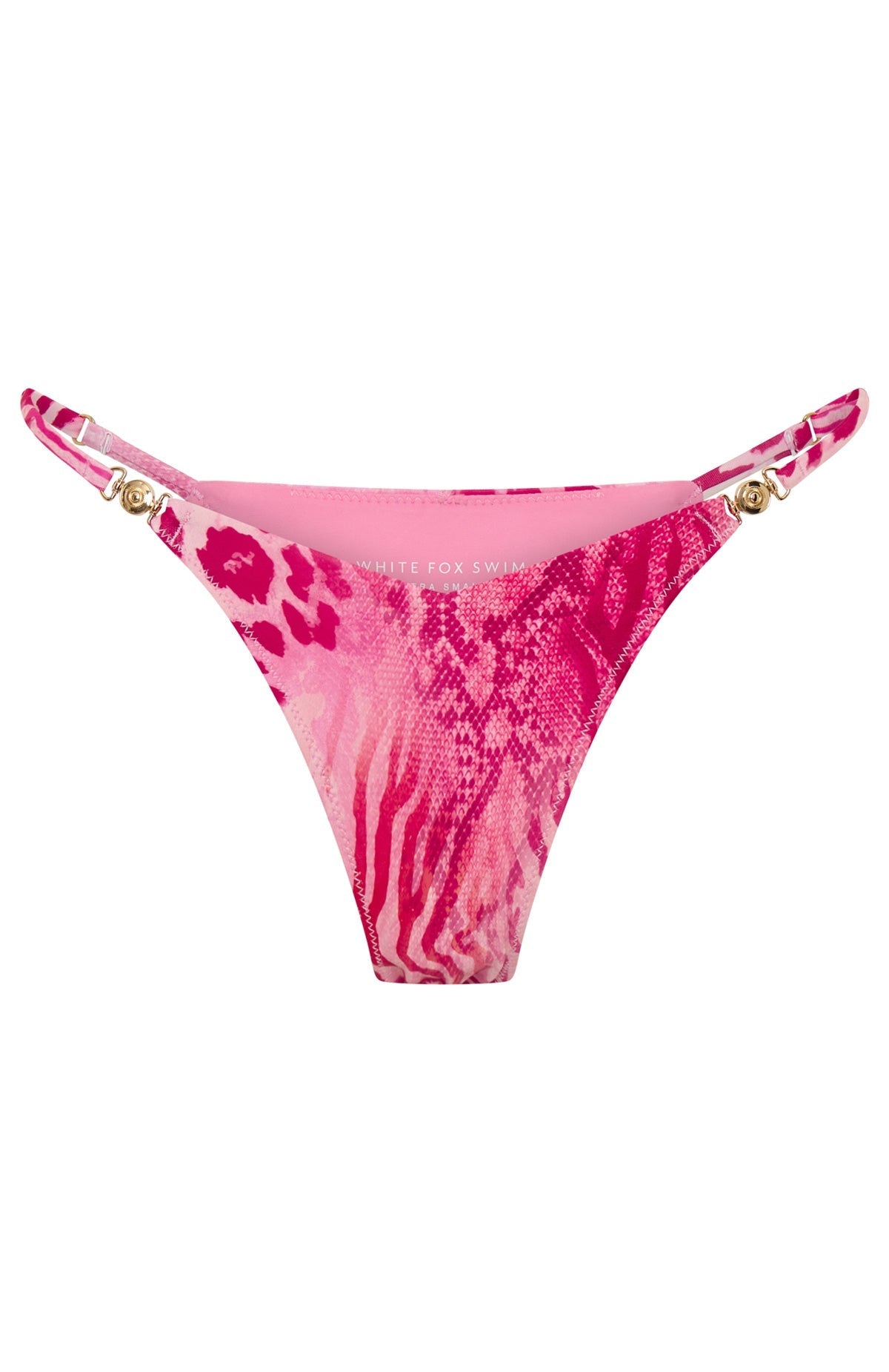 White Fox Kellis Bikini Bottoms Berry Leopard