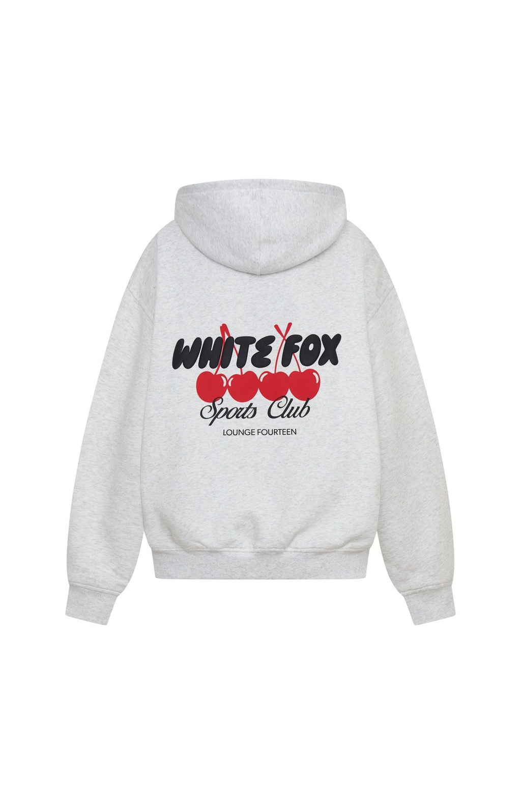 White Fox Club 14 Cassie Boxy Hoodie Grey Marle