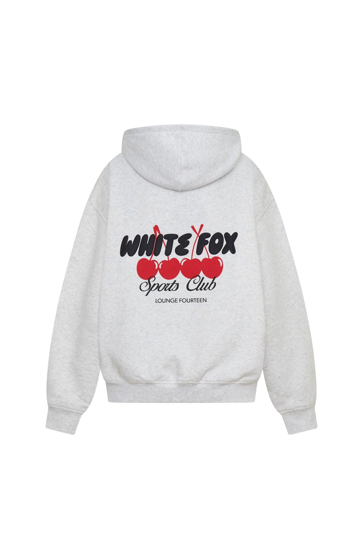 White Fox Club 14 Cassie Boxy Hoodie Grey Marle