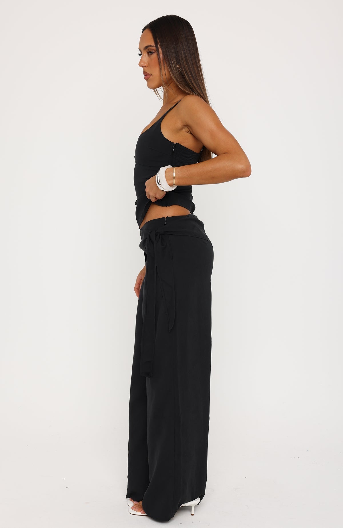 White Fox Belle Mood Pants Black