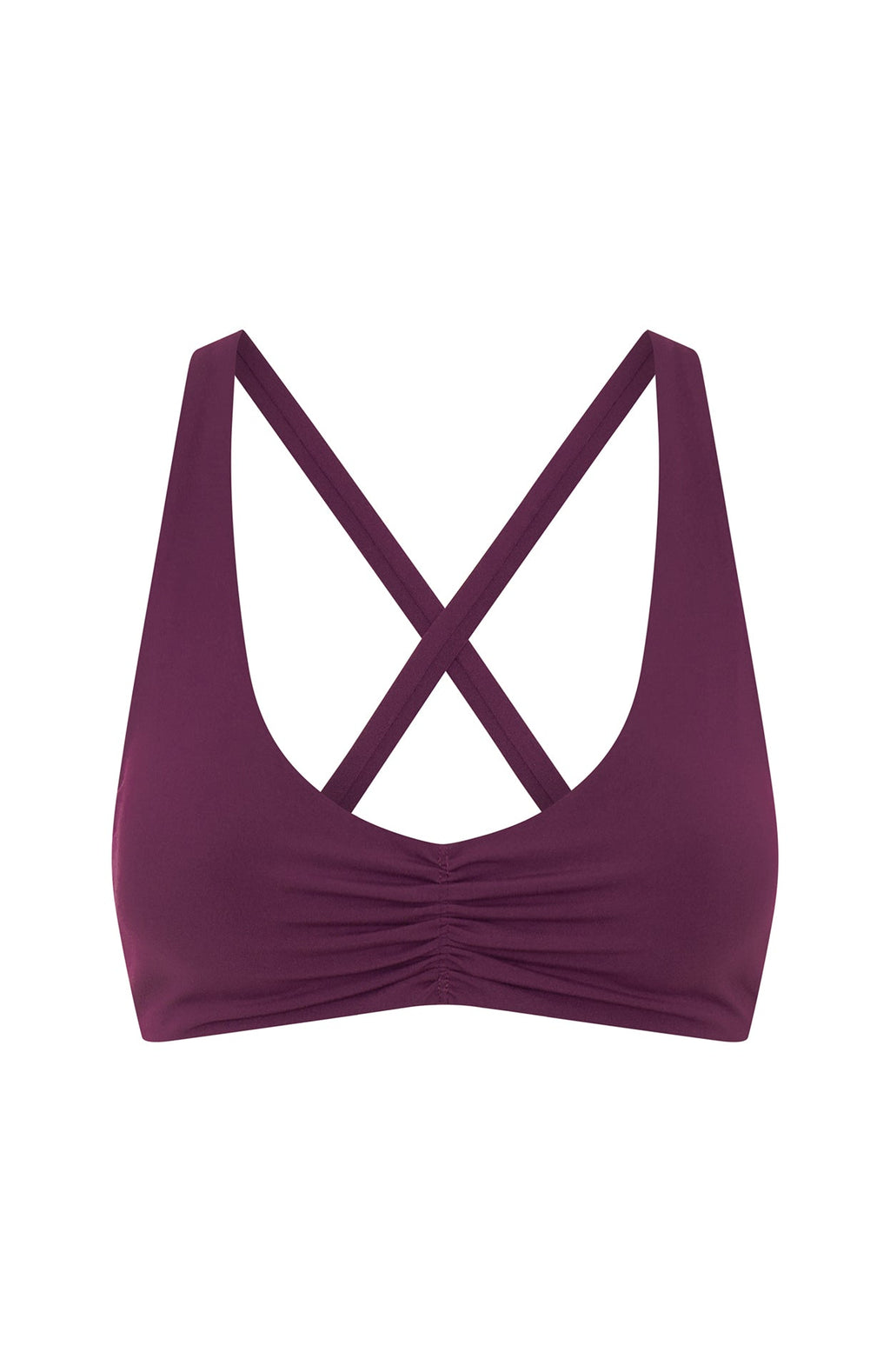White Fox Race Me Sports Bra Plum