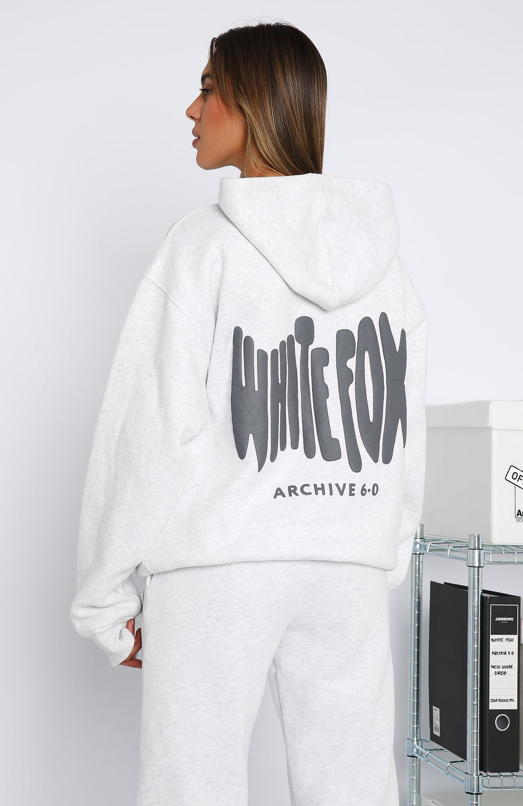 White Fox Archive 6.0 Oversized Hoodie Haze