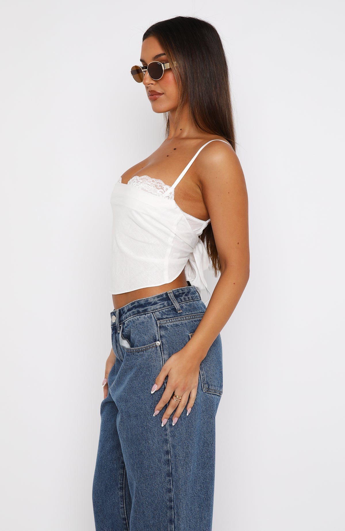 White Fox Tell Me All About It Top White