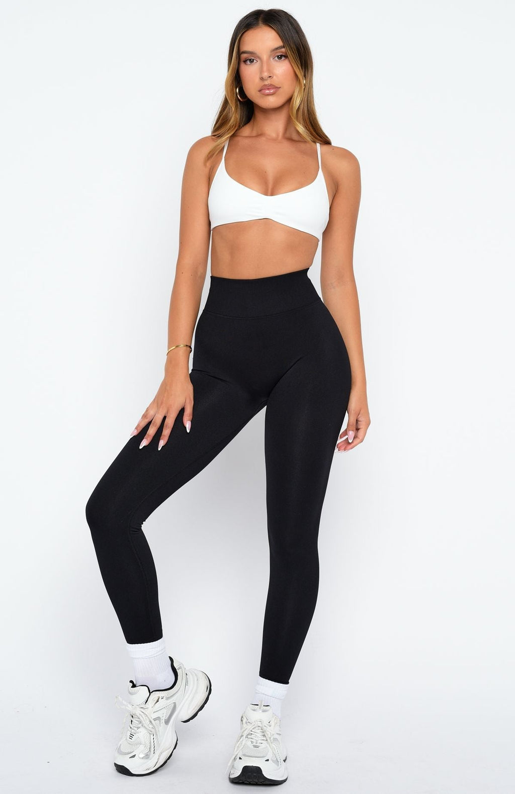 White Fox Rush Seamless Sports Bra White