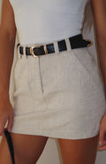 White Fox Got You Hooked Belt Black/Gold
