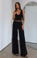 White Fox Walk With You Pants Black