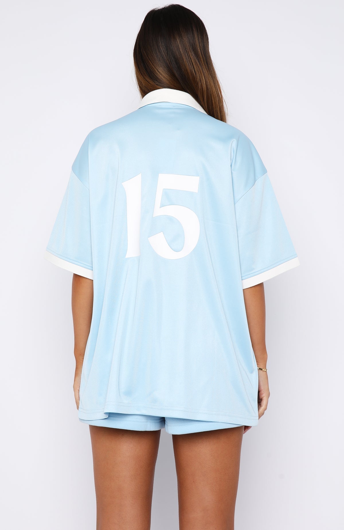 White Fox Release 15 Janie Oversized Jersey Blue