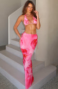 White Fox Luminous Maxi Skirt Sugar Rose