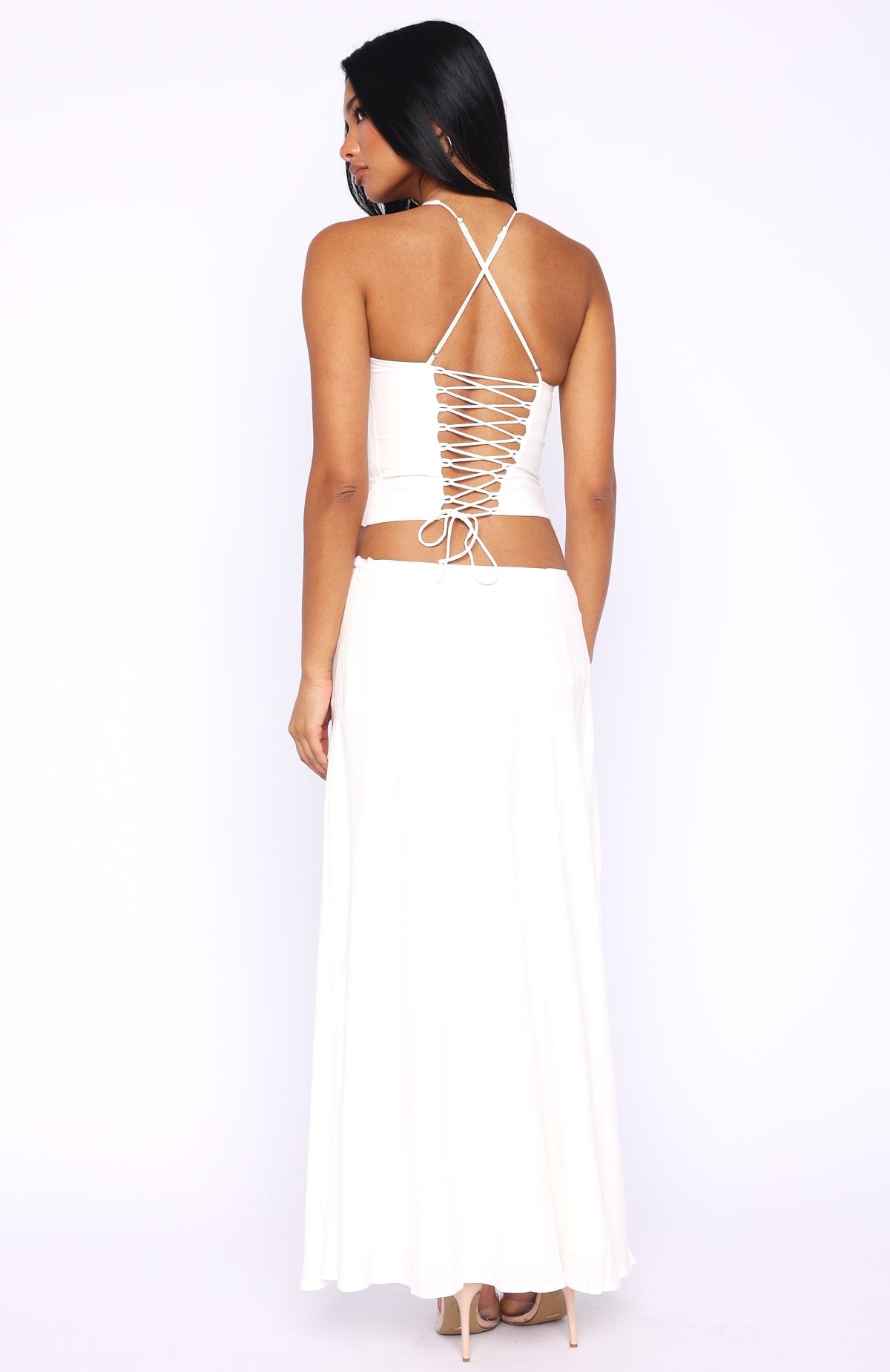 White Fox Sunbliss Maxi Skirt White