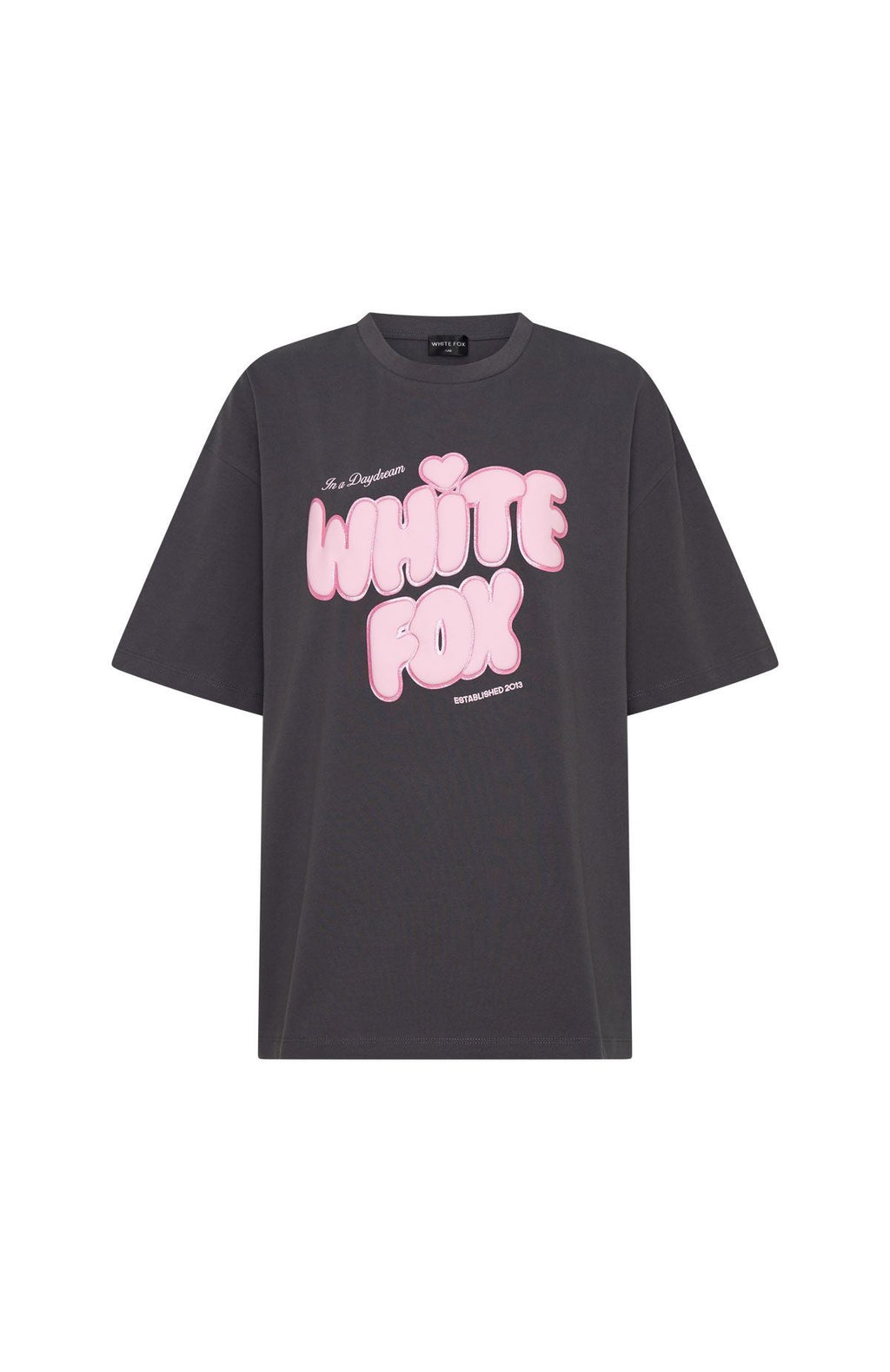 White Fox Daydreamers Angelina Oversized Tee Volcanic