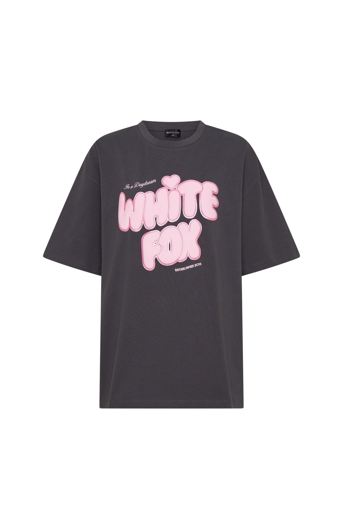 White Fox Daydreamers Angelina Oversized Tee Volcanic