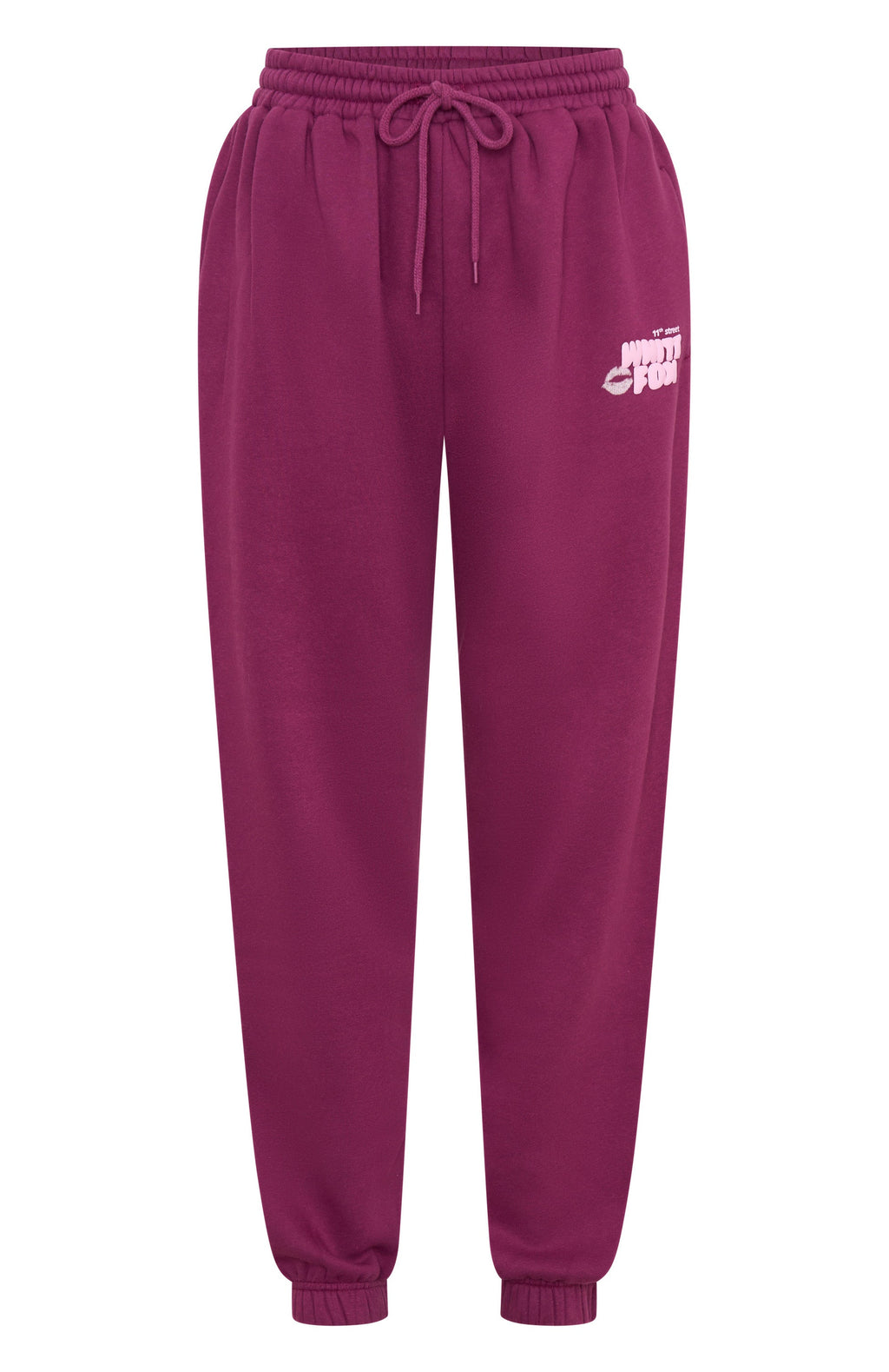 White Fox 11th Street Sweet Kisses Sweatpants Very Berry