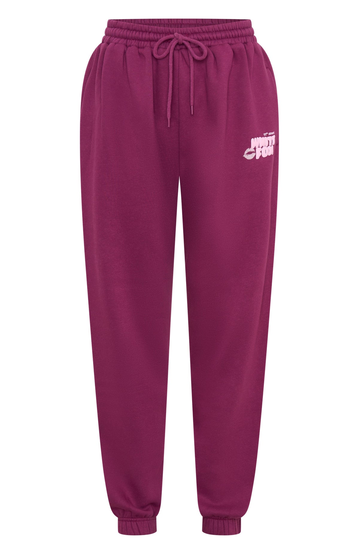 White Fox 11th Street Sweet Kisses Sweatpants Very Berry