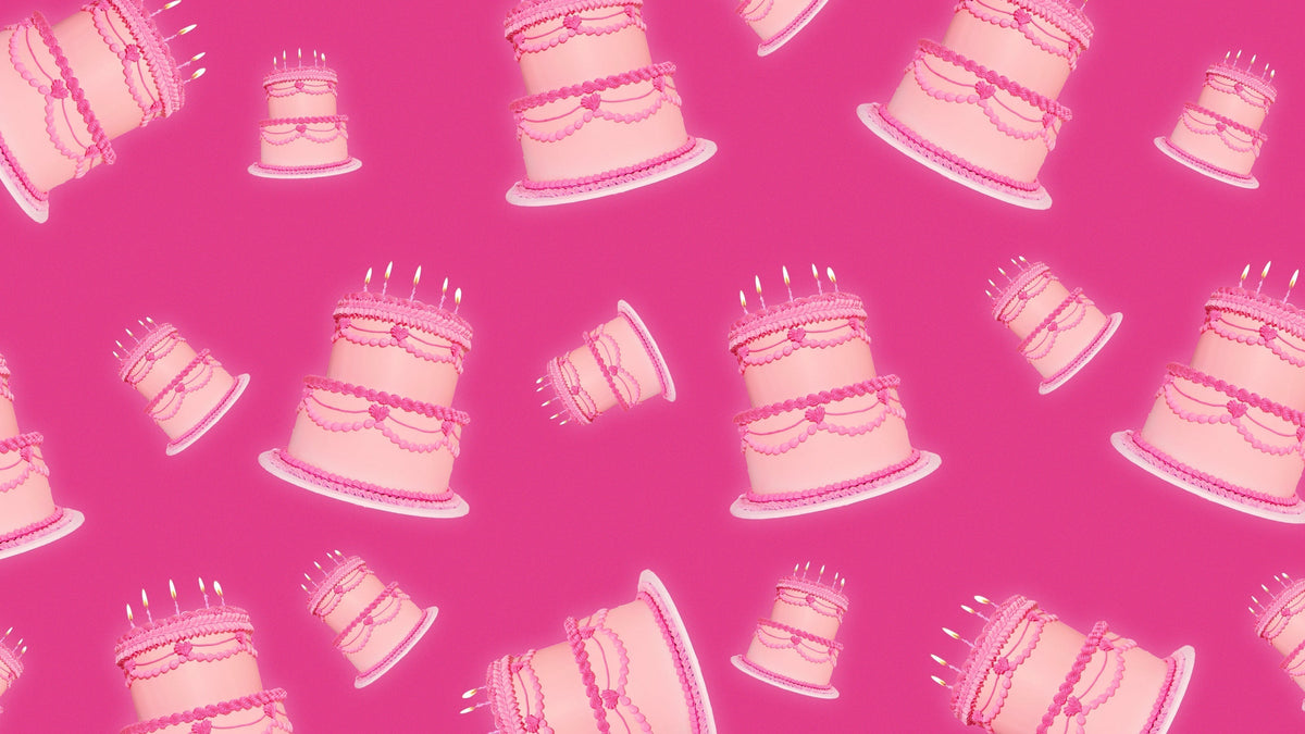 White Fox Birthday Gift Card