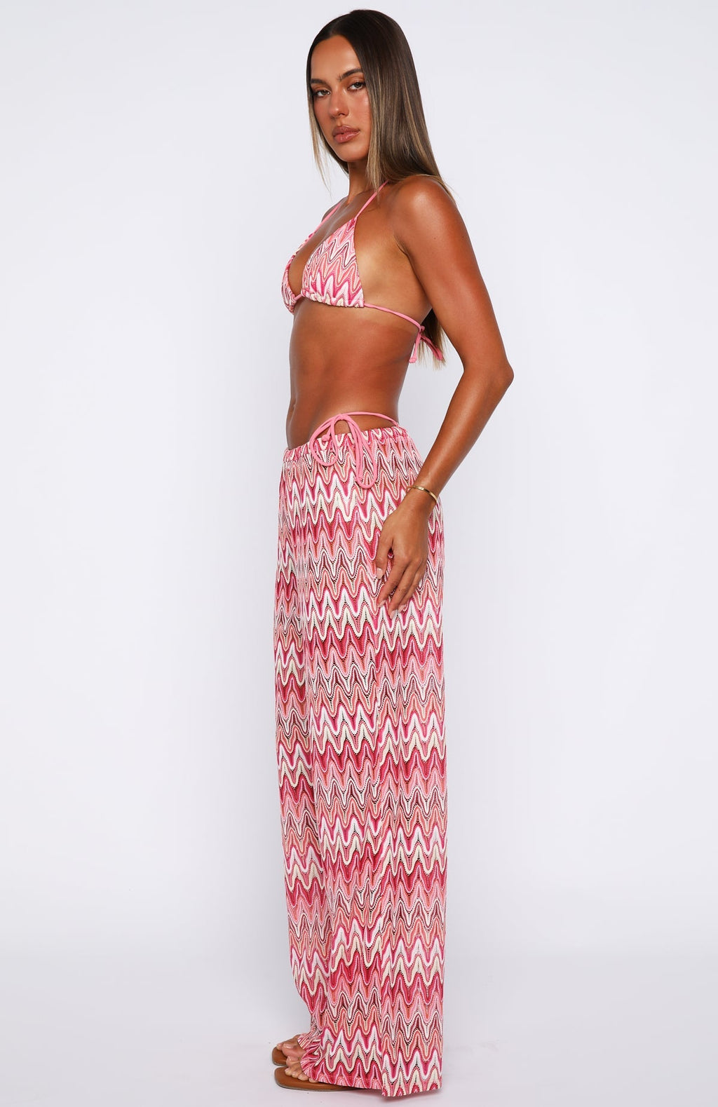 White Fox Doll Behaviour Pants Sunrise Waves