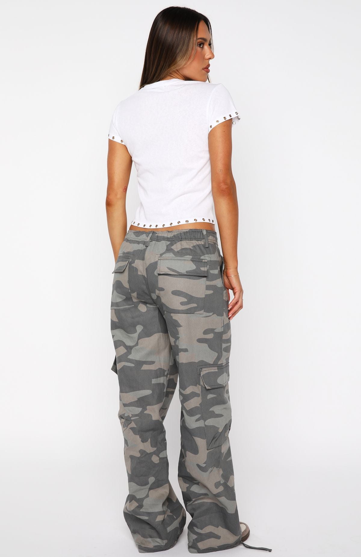 White Fox Hidden Waterfalls Cargo Pants Camo Print