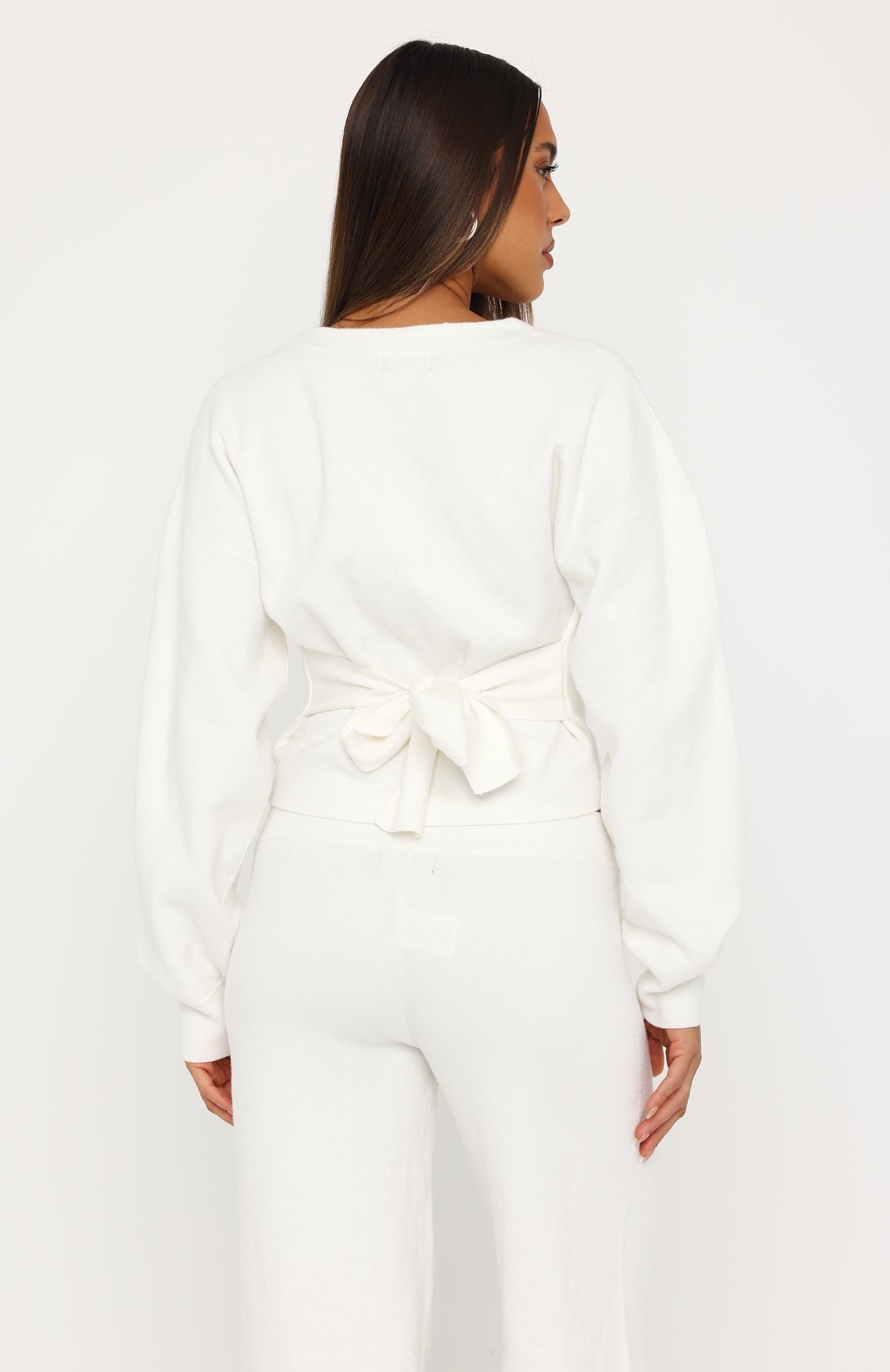 White Fox Kassandra Knit Cardigan Off White