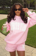 White Fox Decade Classics Varsity Oversized Sweater Posy
