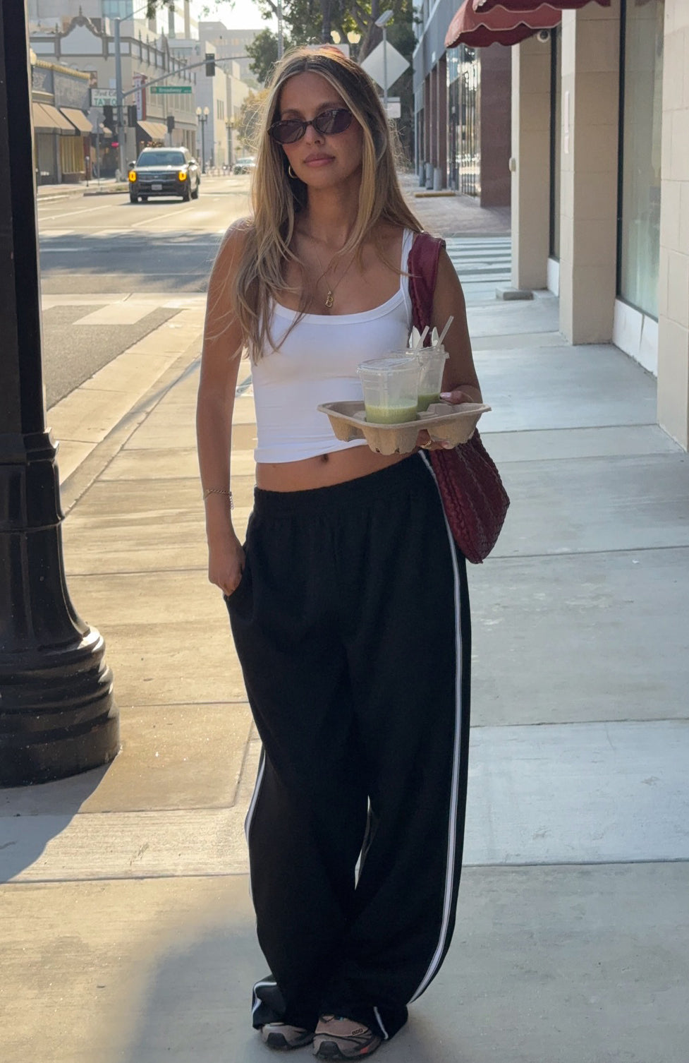 White Fox Travel Era Track Pants Black