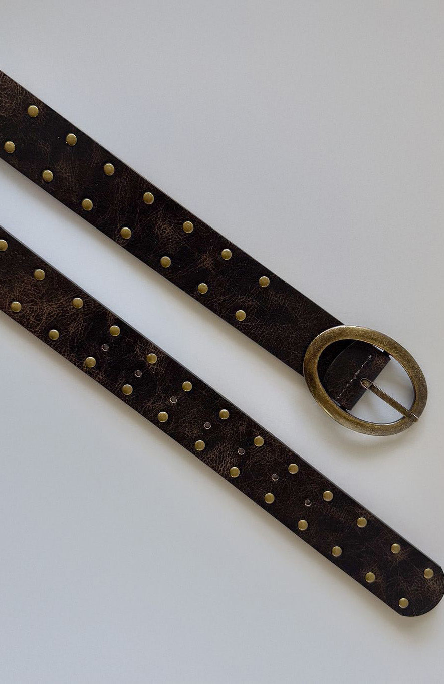 White Fox Gelina Belt Vintage Gold/Black