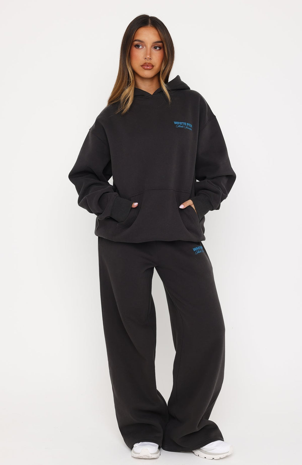 White Fox Studio 17 Tallulah Oversized Hoodie Charcoal