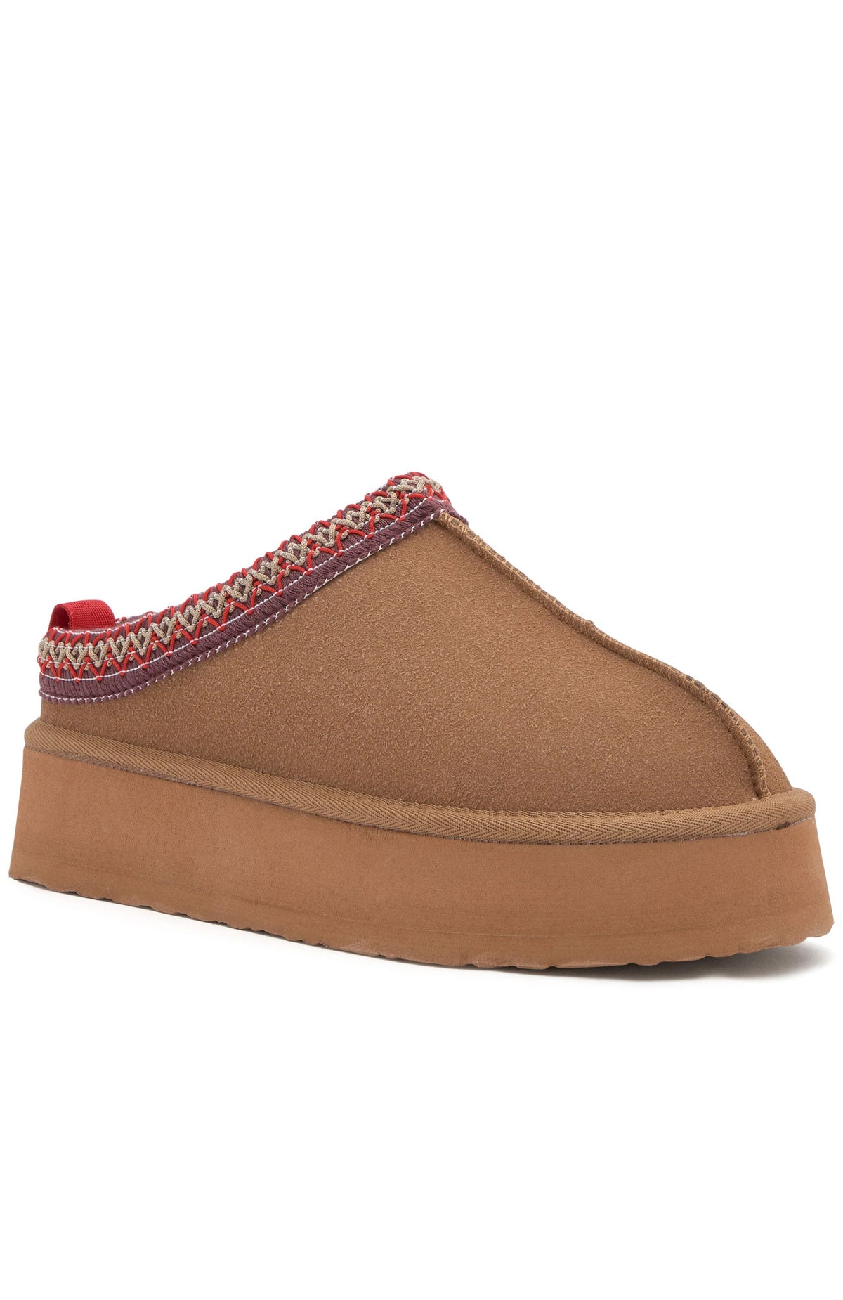 White Fox Tazmin Platform Snug Boots Chestnut