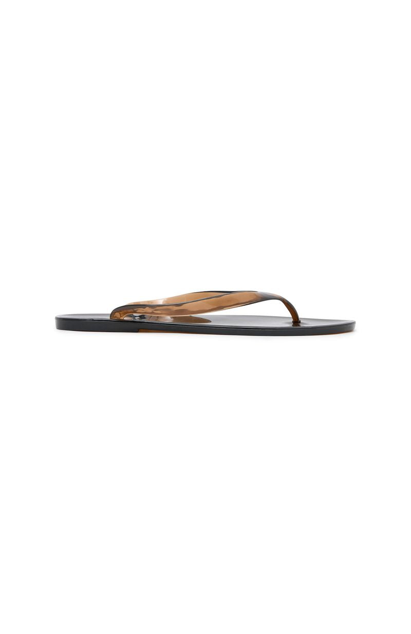 White Fox Dean Jelly Thong Sandals Chocolate
