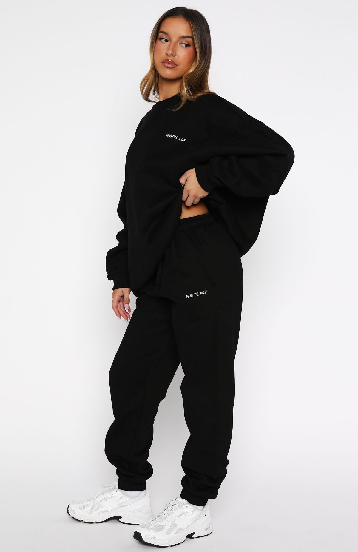 White Fox Test Drive Sweatpants Black