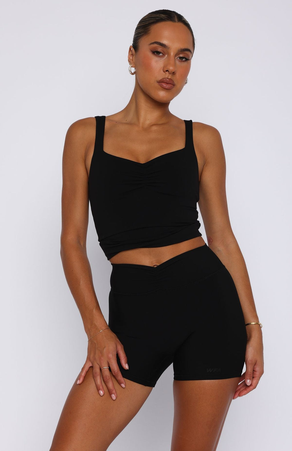 White Fox Aura Active Tank Black