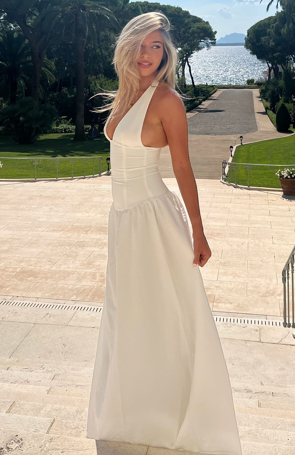 White Fox Say You Love Maxi Dress White