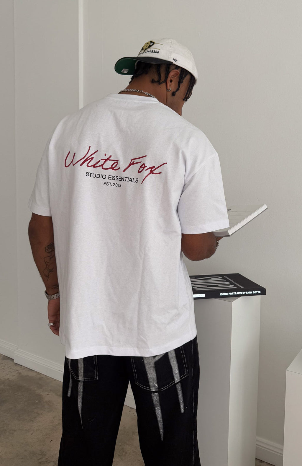 White Fox Studio Essentials Oversized Tee White