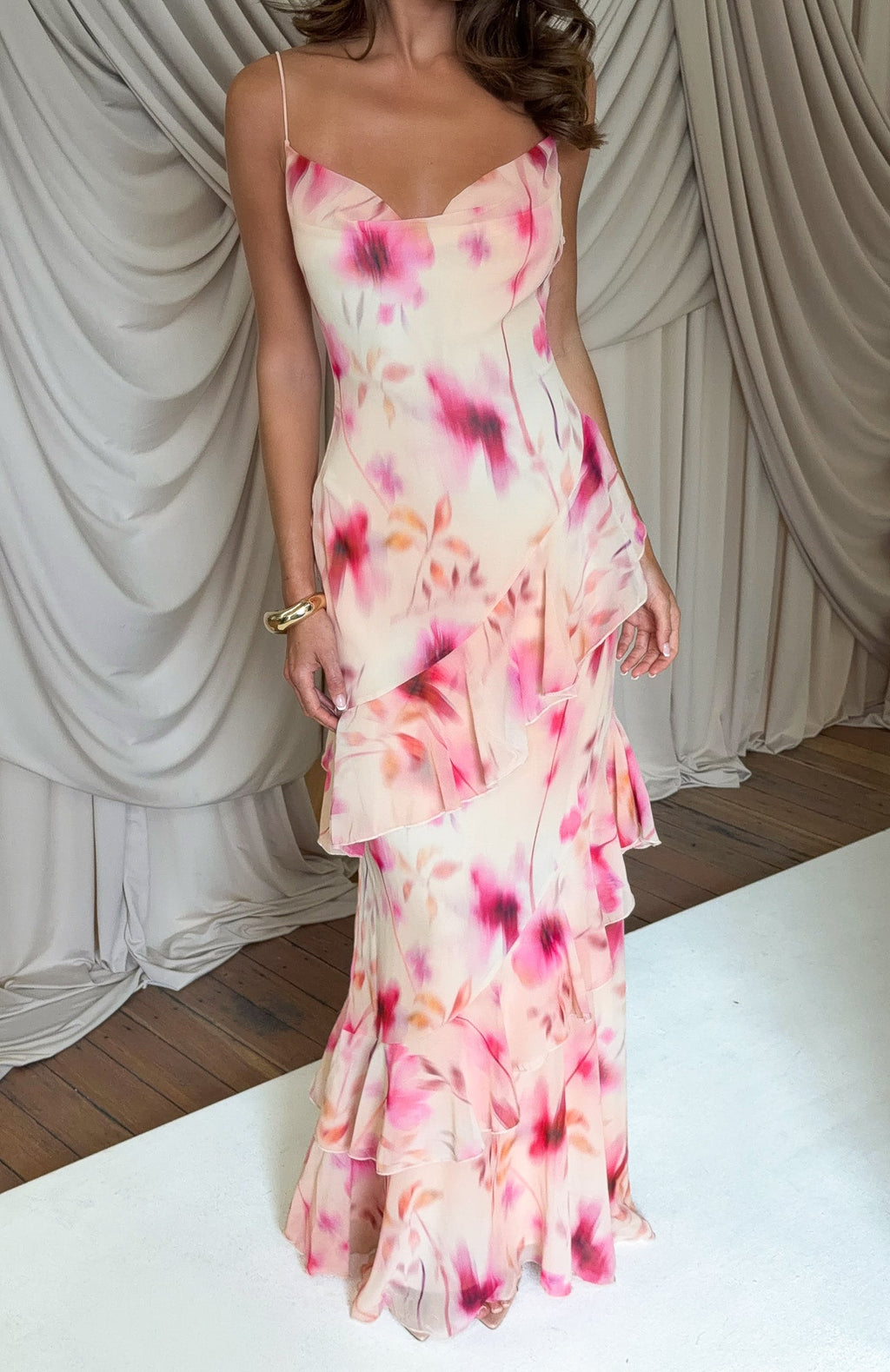 White Fox Garden Serenade Maxi Dress Champagne Hour