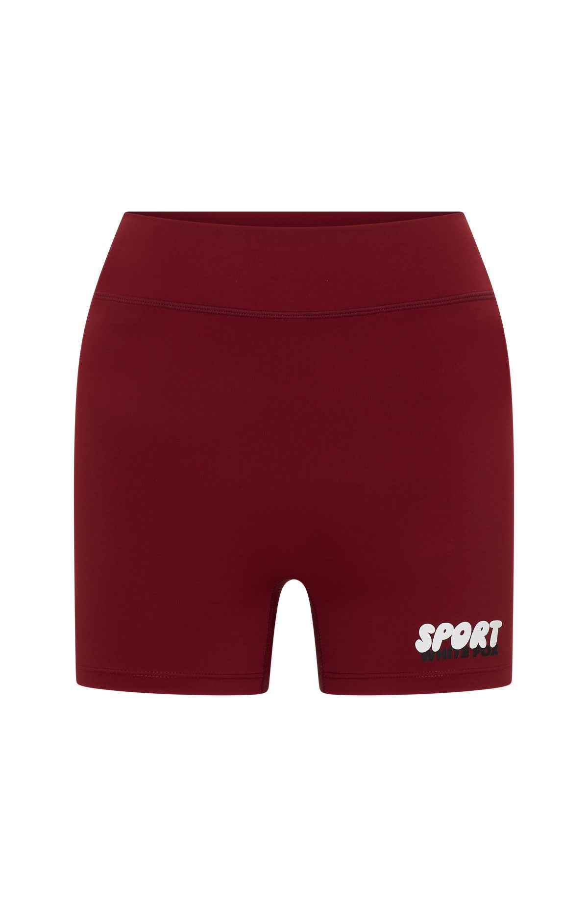 White Fox Club 14 Peyton Bike Shorts Burgundy