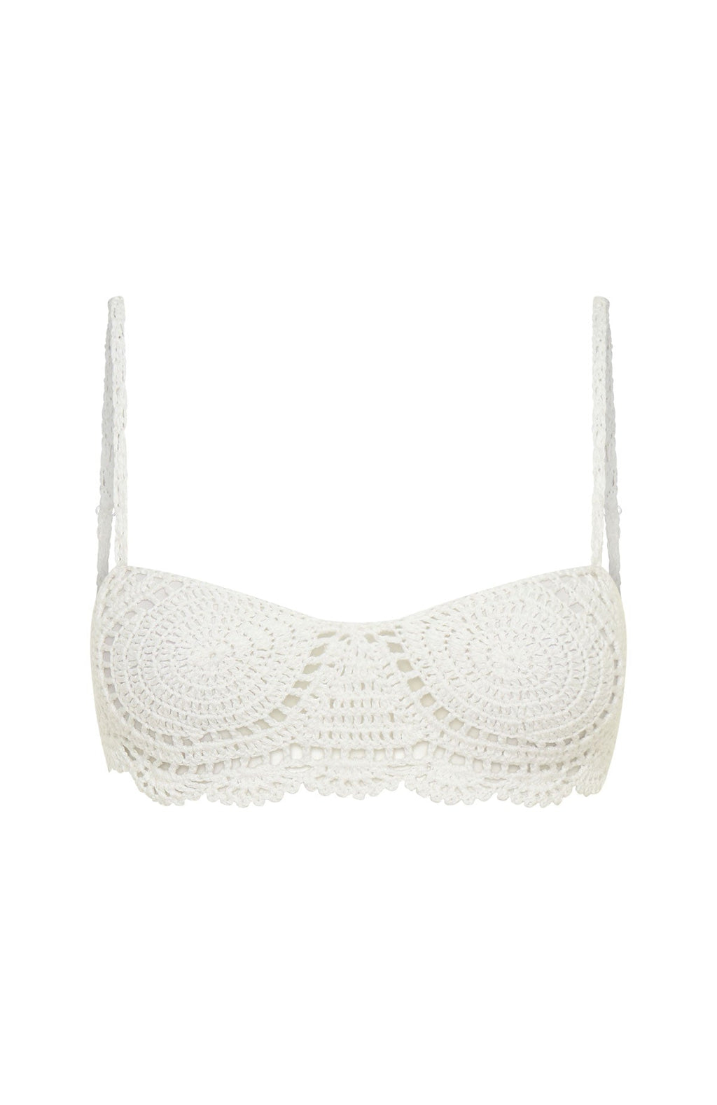 White Fox Waves Of You Crochet Top White