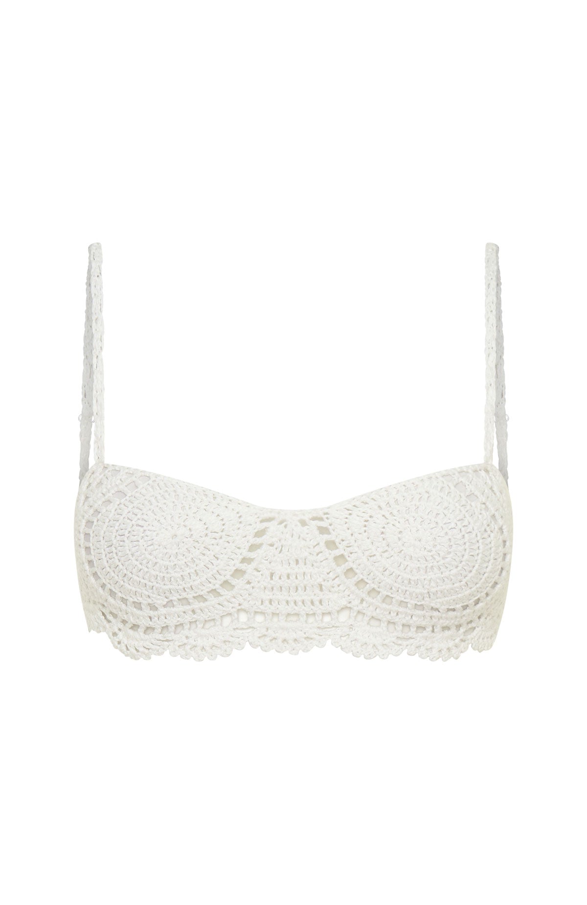 White Fox Waves Of You Crochet Top White