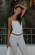 White Fox Vibe With Me Lace Top White
