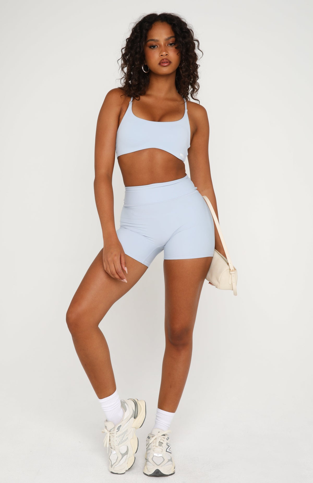 White Fox Motivate You Sports Bra Icy Blue