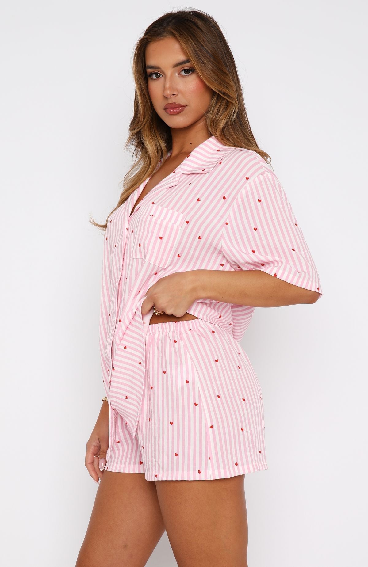 White Fox Offline Pyjama Set Pink Sweetheart
