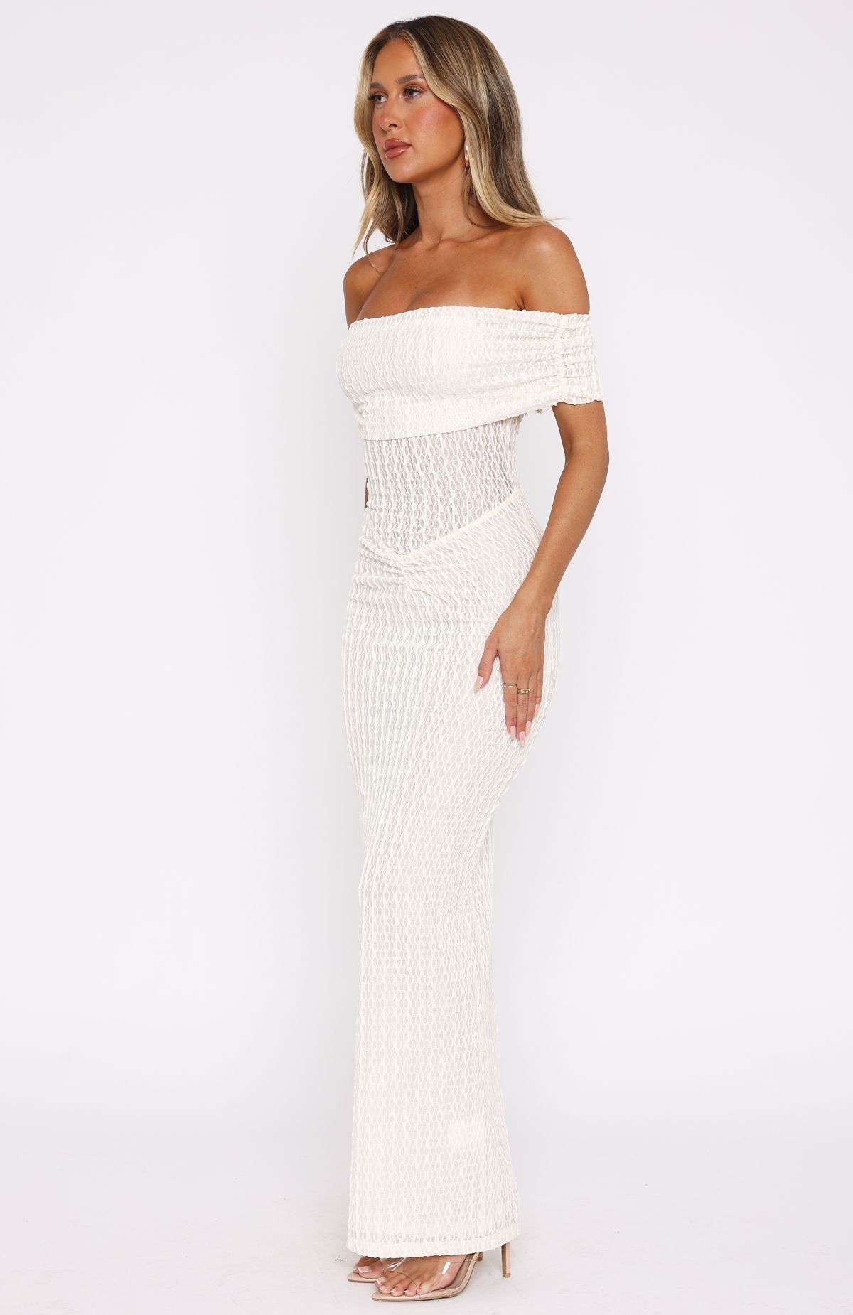 White Fox Unwritten Chapters Maxi Dress Off White
