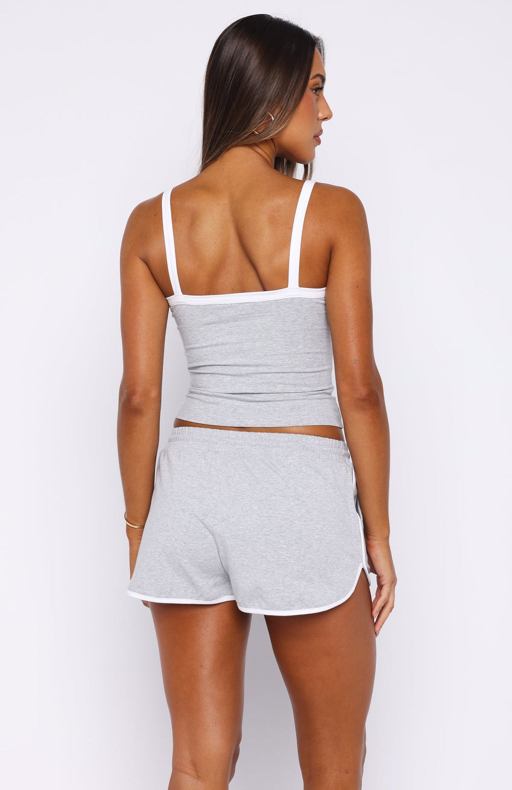 White Fox All The Time Tank Top Grey Marle