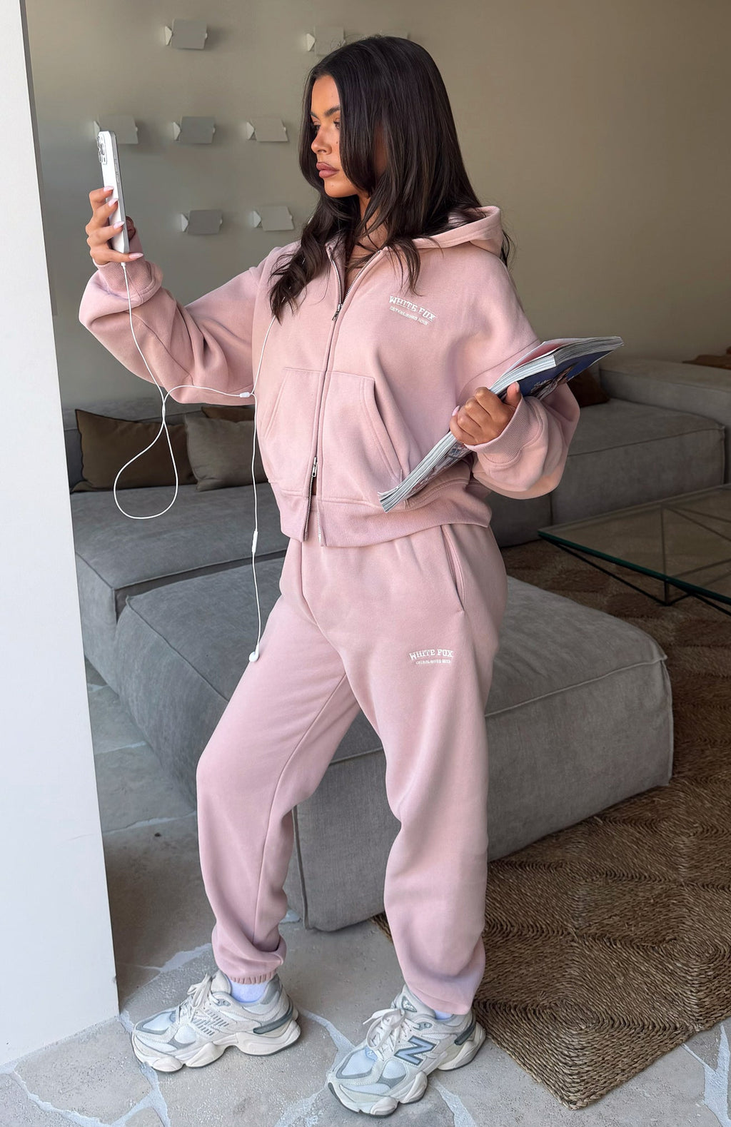 White Fox Can't Miss It Sweatpants Dusty Pink