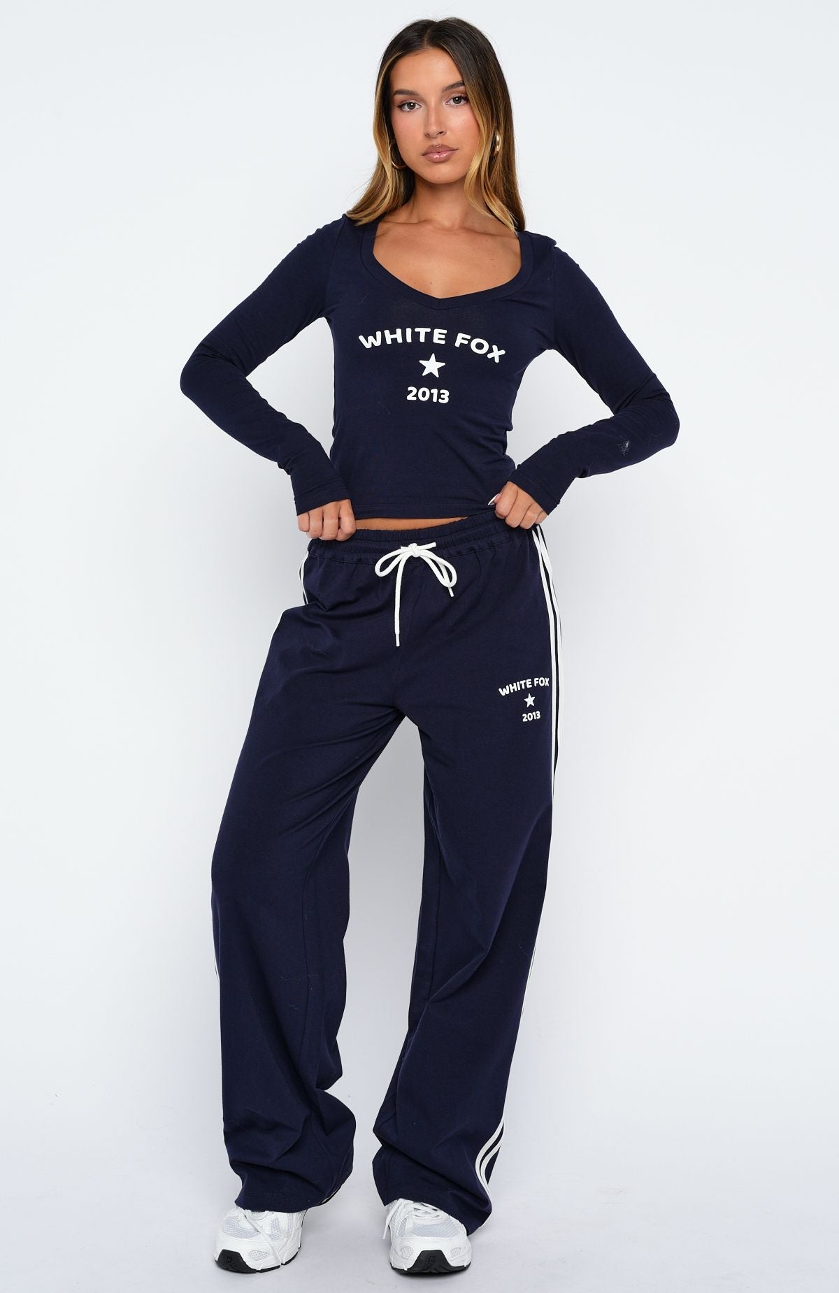 White Fox Found You Out Track Pants Navy