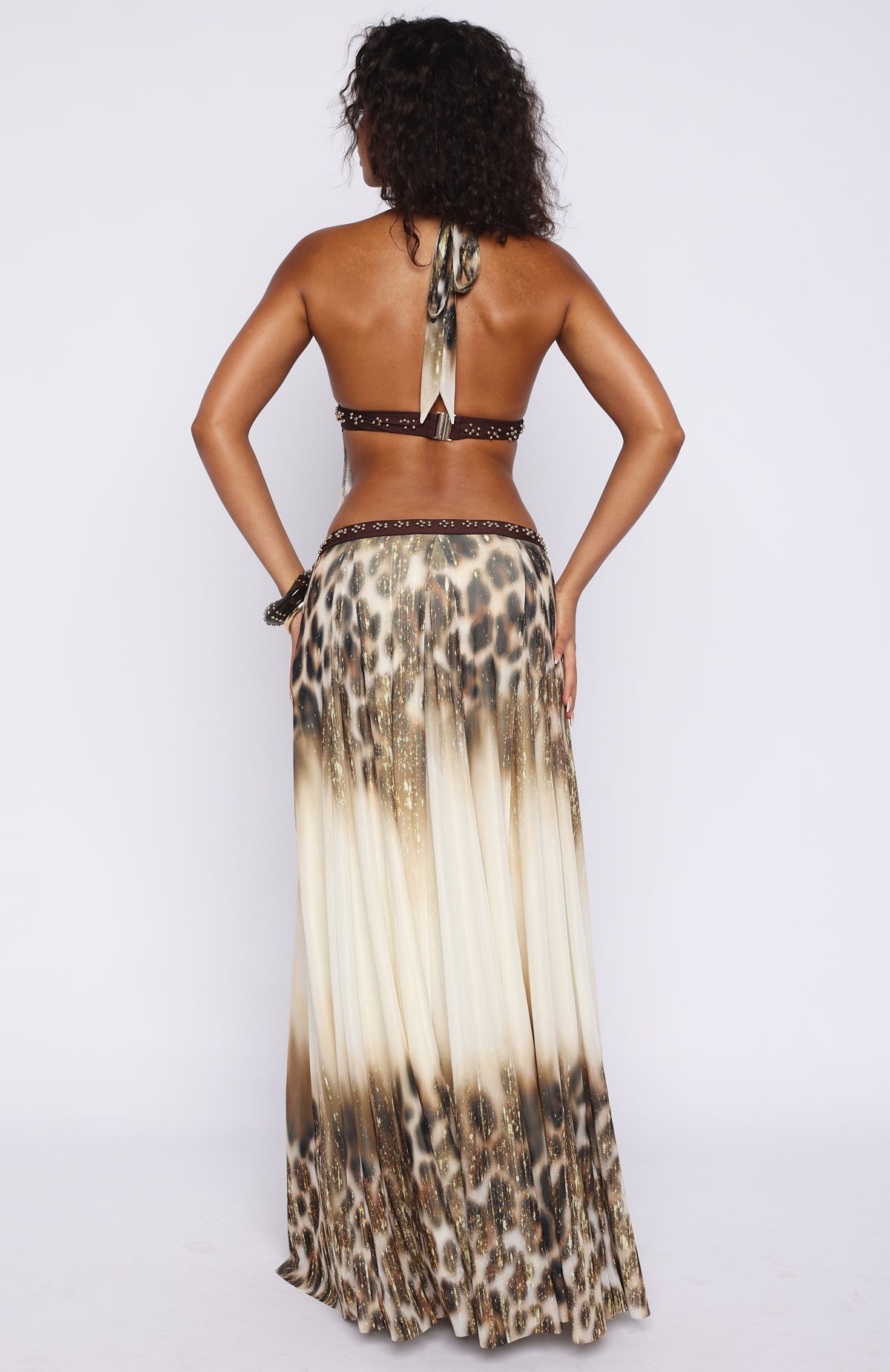 White Fox Lights Camera Action Maxi Dress Soundwave