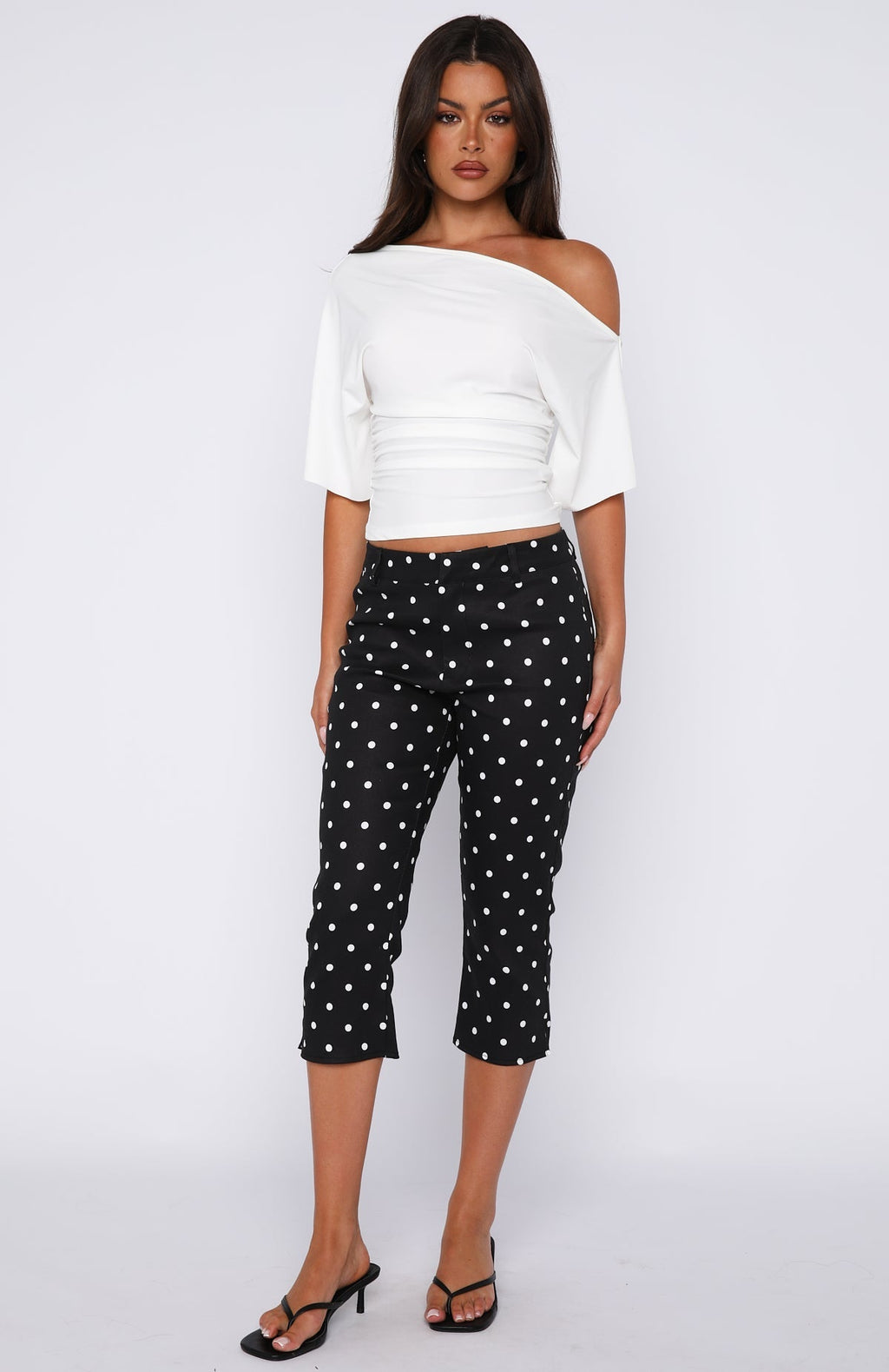 White Fox Marrakech Moments Cinched Waist Top White